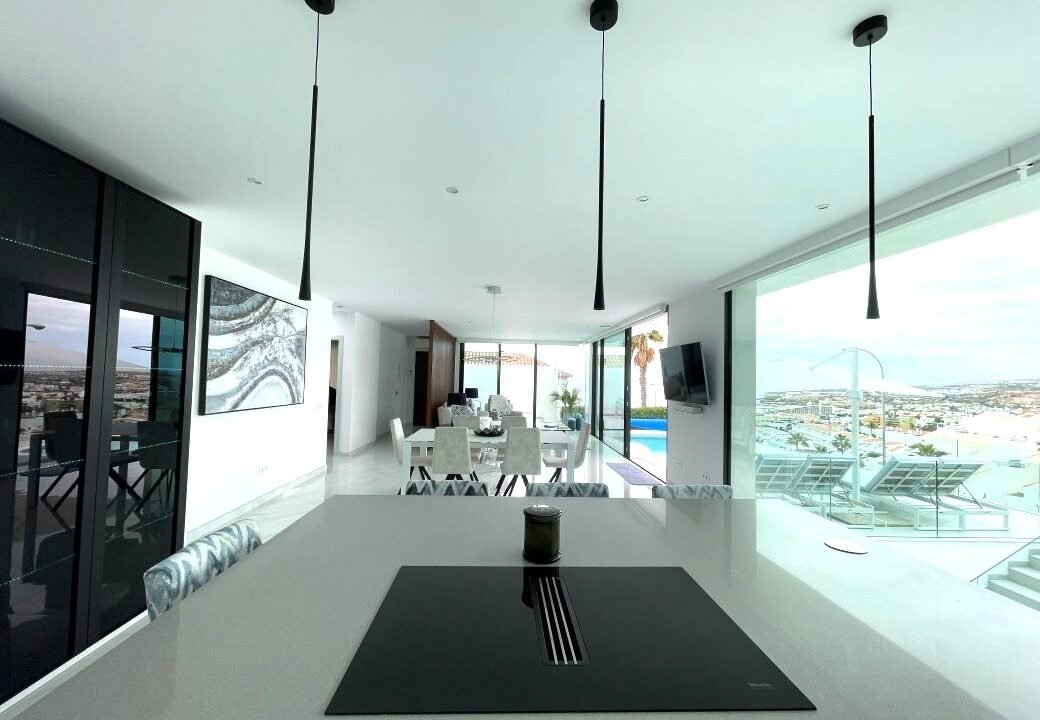 Hob in kitchen
