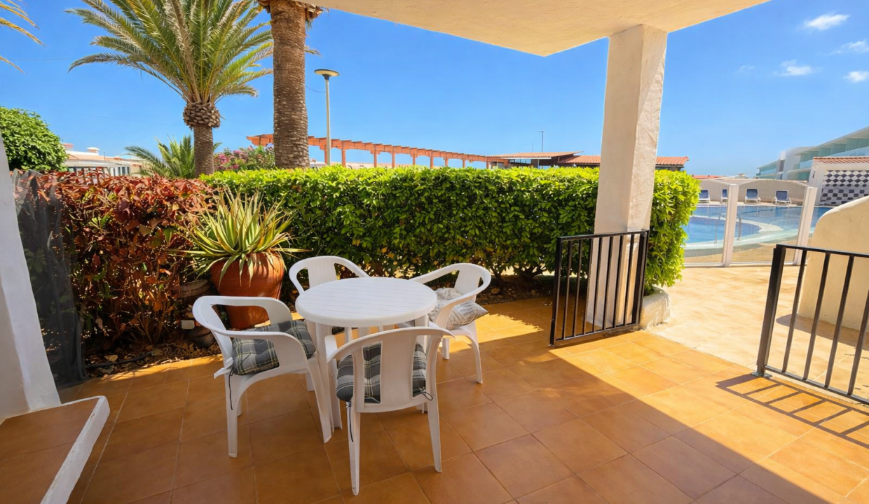 Sunshine on terrace